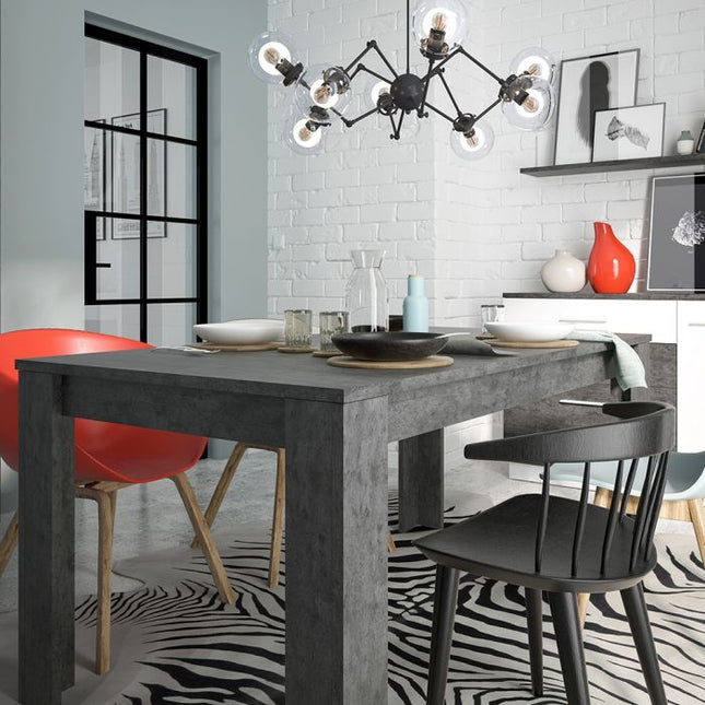 Zingaro Extending 6-8 Seater Dining Table - Black