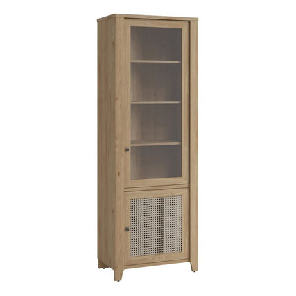 Cestino Display Cabinet - Hickory Oak