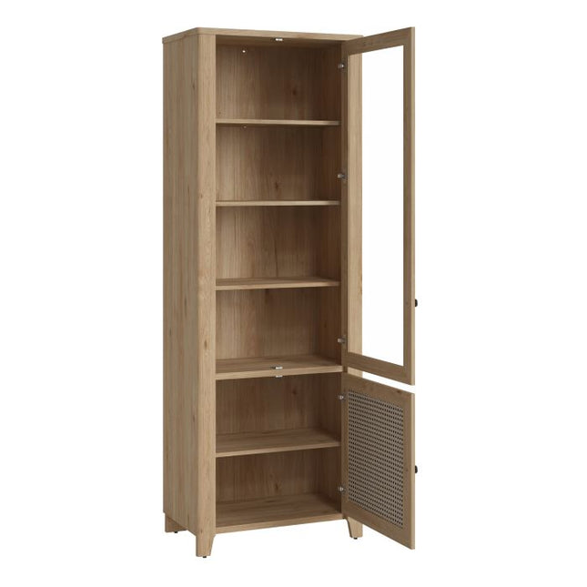 Cestino Display Cabinet - Hickory Oak