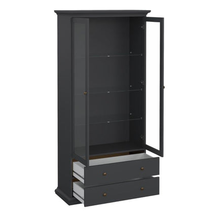 Paris Display Cabinet - Grey