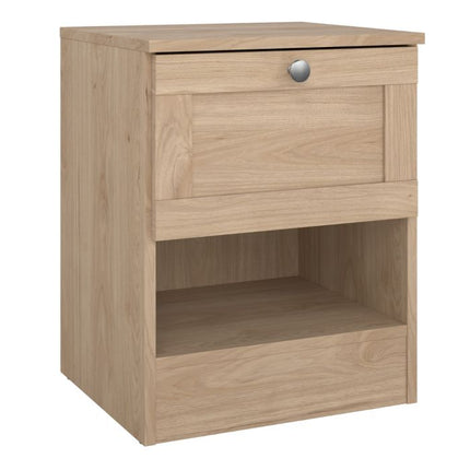 Brande 1 Drawer Bedside Table - Oak