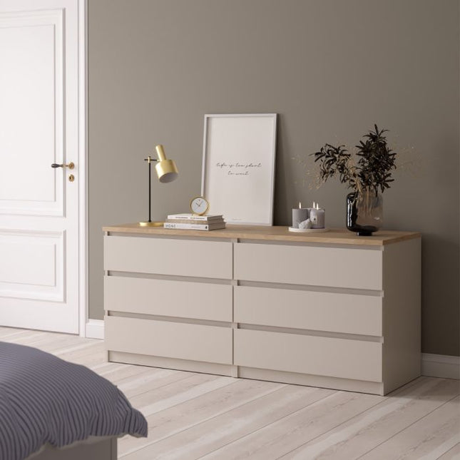 Naia 6 Drawers Chest - Cashmere