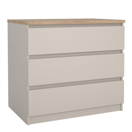 Naia 3 Drawers Chest - Cashmere