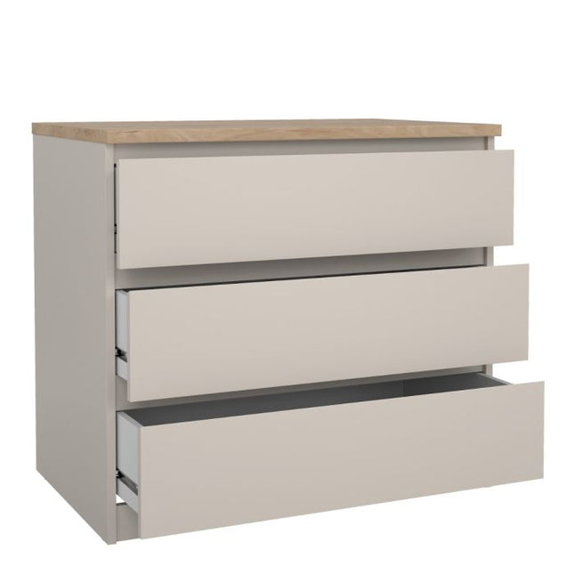 Naia 3 Drawers Chest - Cashmere