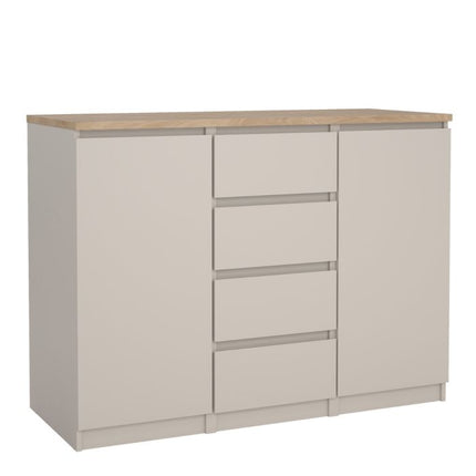 Naia 2 Doors 4 Drawers Sideboard - Cashmere