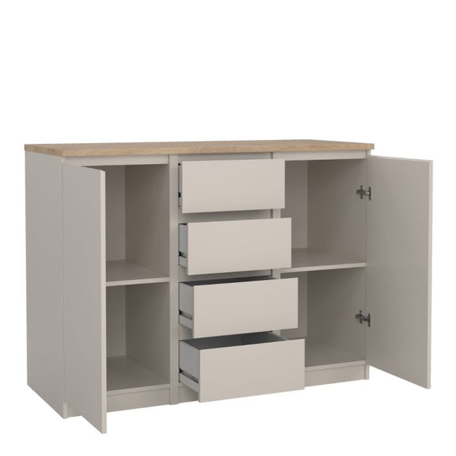 Naia 2 Doors 4 Drawers Sideboard - Cashmere