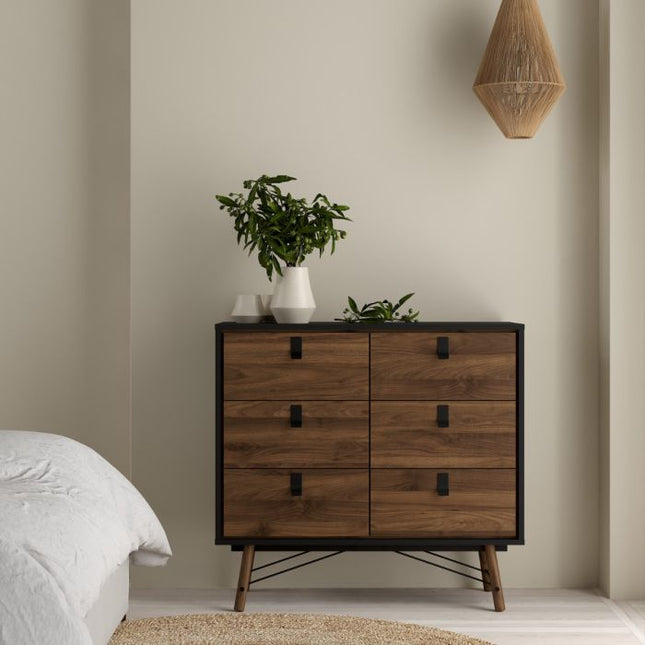 Ry 6 Drawer Chest - Walnut