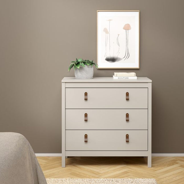 Barcelona 3 Drawers Chest - Cashmere