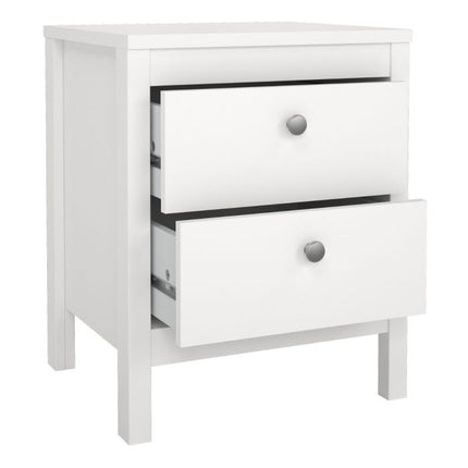 Madrid 2 Drawers Bedside Table