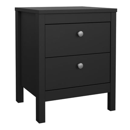 Madrid 2 Drawers Bedside Table