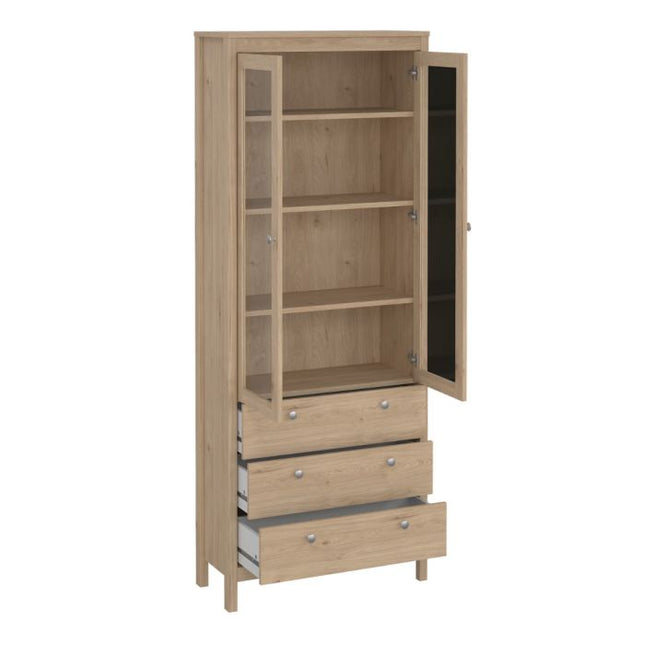 Madrid Display Cabinet - Oak