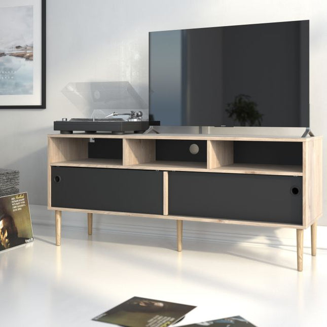 Rome TV Unit - Oak