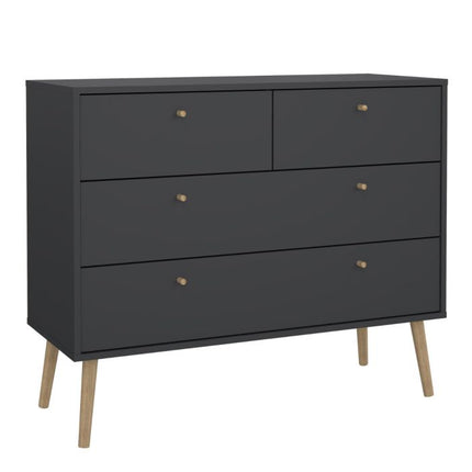 Cumbria 4 Drawers Chest - Dark Grey