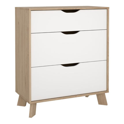 Ikast 3 Drawer Chest - White