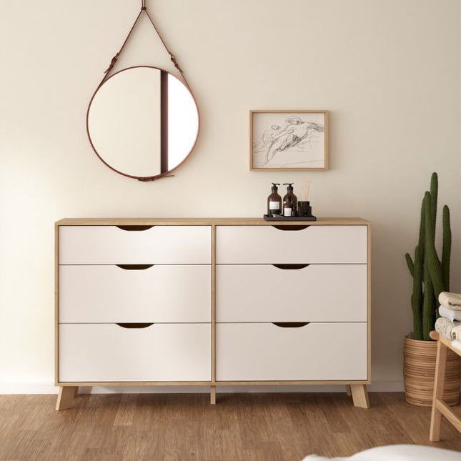 Ikast 6 Drawer Chest - White