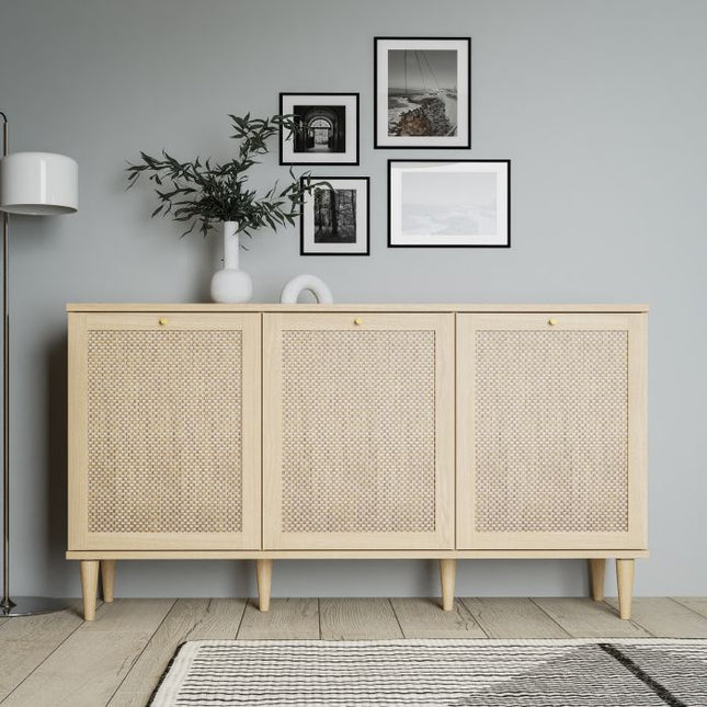 Calasetta 3 Door Sideboard - Rattan