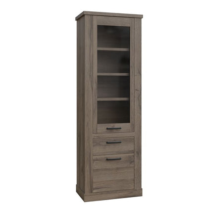 Corona Display Cabinet - Tabak Oak