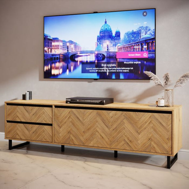 Nikomedes TV Unit - Spica Oak