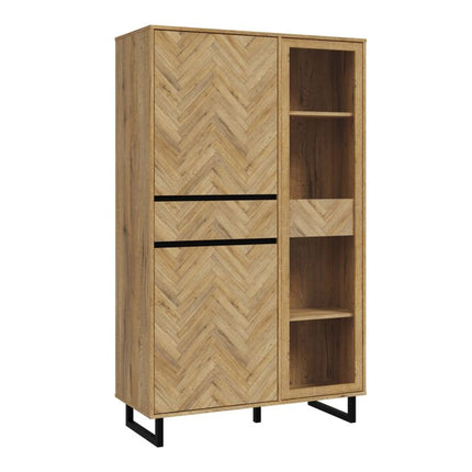 Nikomedes Display Cabinet - Spica Oak