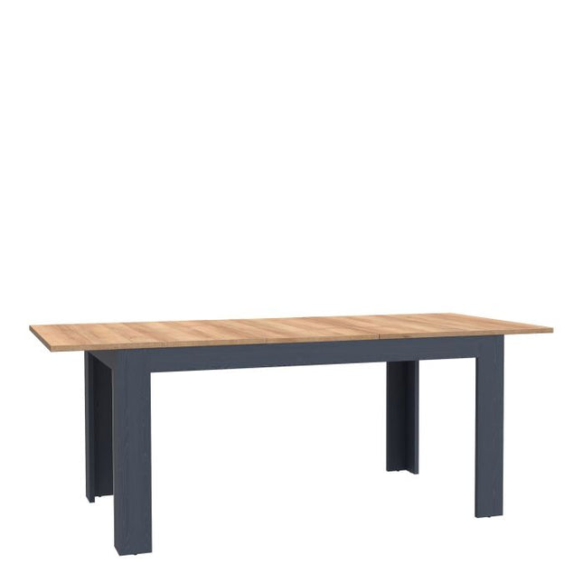 Bohol Extendable 6-8 Seater Dining Table - Navy & Oak