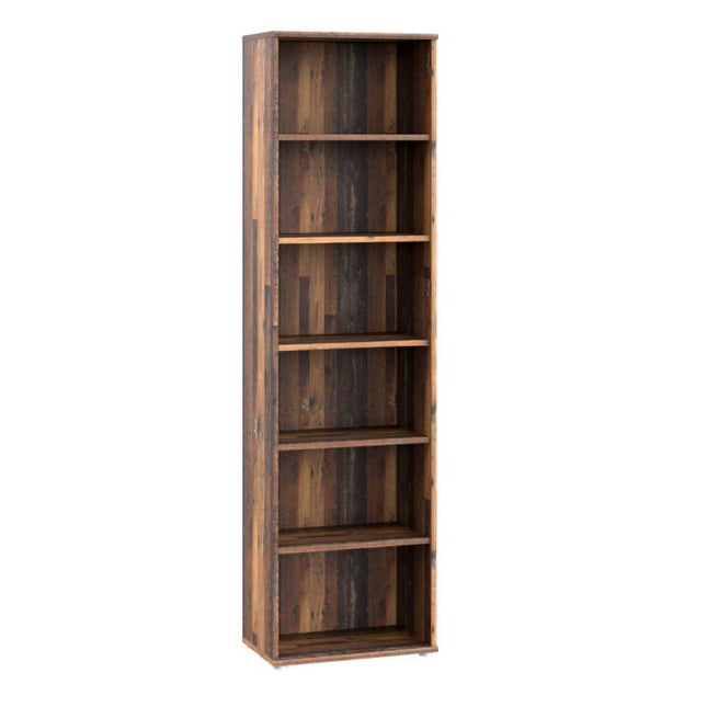 Essential Tall Bookcase - Vintage Oak