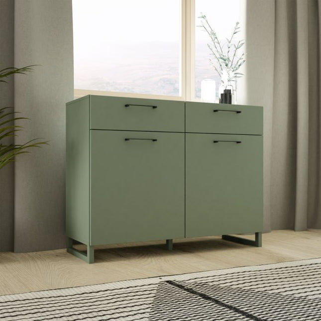 Sali 2 Doors 2 Drawers Chest - Sage Green