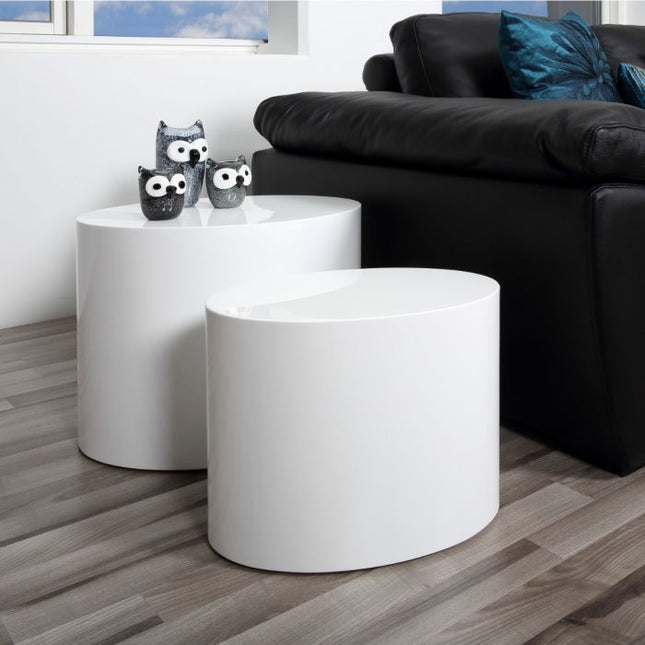 Mice Coffee Table - White (Set Of 2)