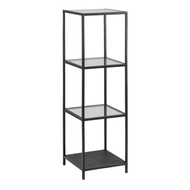 Seaford Narrow Bookcase - Black