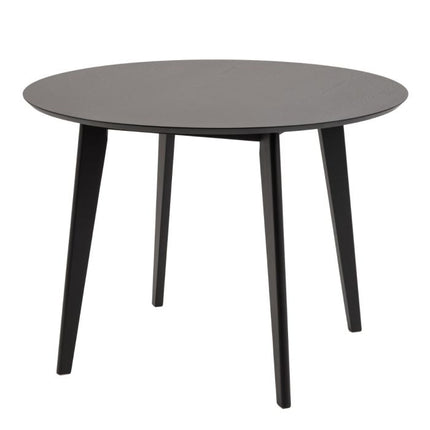 Black Roxby Dining Table with 4 Black Dining Chairs