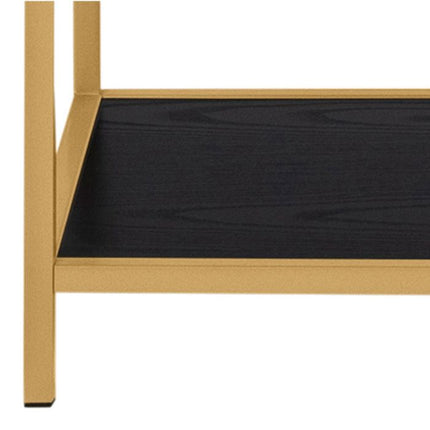 Seaford Tall Metal Bookcase - Gold