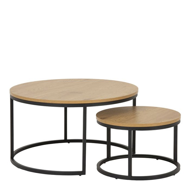Spiro Coffee Table - Oak (Set Of 2)