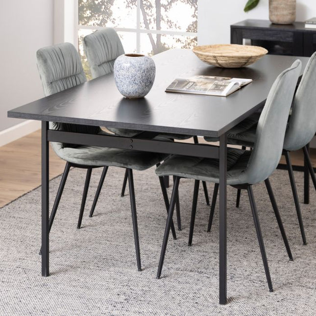 Angus 8 Seater Dining Table - Black