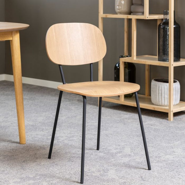 Amira Set of 2 Dining Chairs - Oak