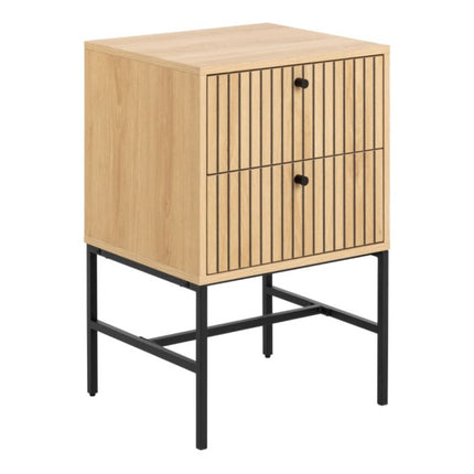 Albany 2 Drawers Bedside Table - Oak