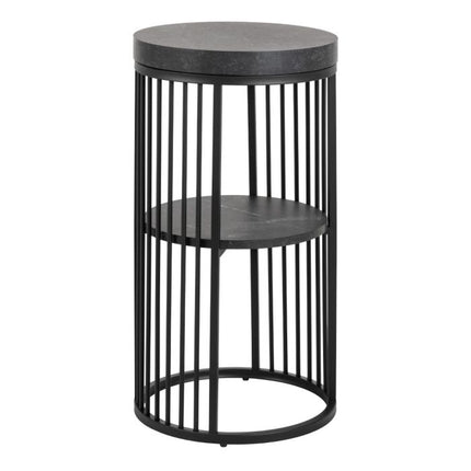 Strington 1 Shelf Bedside Table - Black