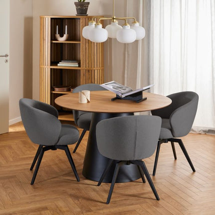 Darlene Swivel Set of 2 Dining Chairs