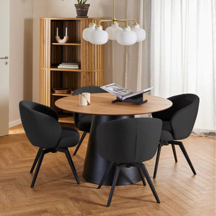 Darlene Swivel Set of 2 Dining Chairs