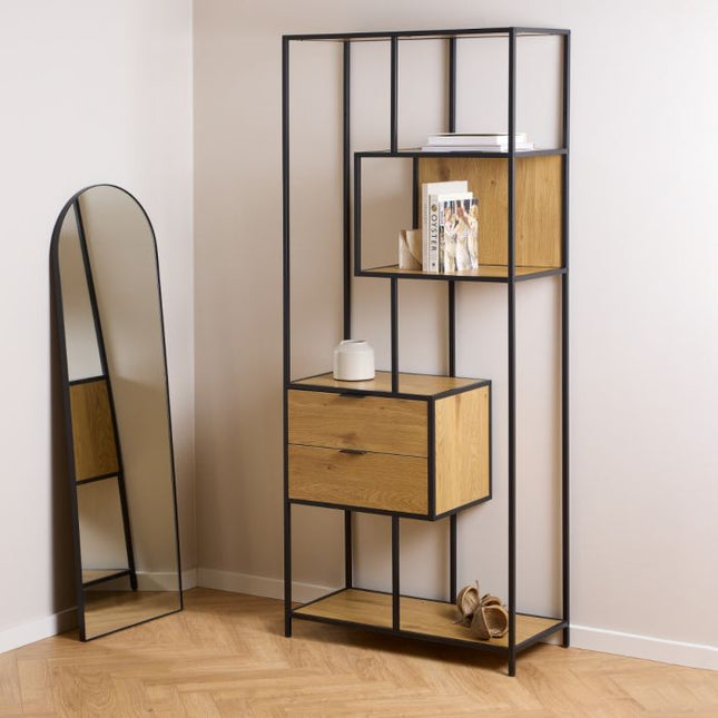 Seaford Tall Bookcase - Oak
