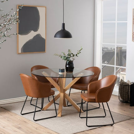 Heaven 4 Seater Dining Table - Oak