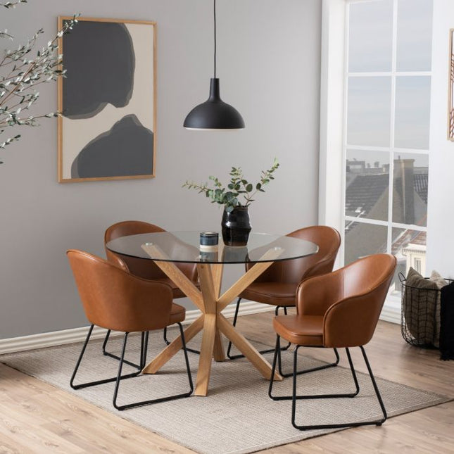 Heaven 4 Seater Dining Table - Oak