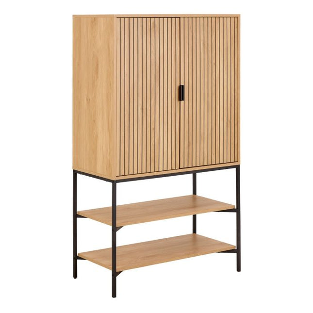 Jaipur Display Cabinet - Oak Lamella