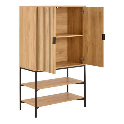 Jaipur Display Cabinet - Oak Lamella