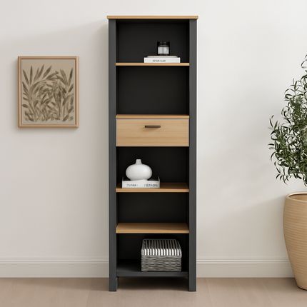 Highrock Tall Bookcase - Oak