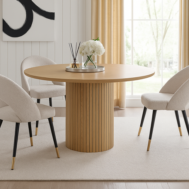 Yale 4 Seater Dining Table - Oak
