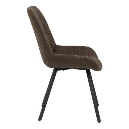 Waylor Set of 2 Dining Chairs - Anthracite
