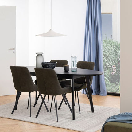 Waylor Set of 2 Dining Chairs - Anthracite