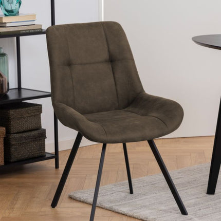Waylor Set of 2 Dining Chairs - Anthracite